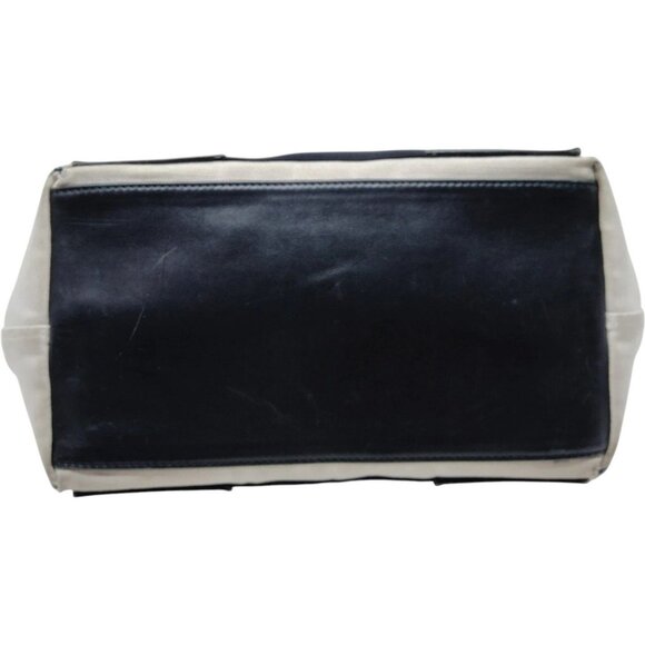 (L3) Authentic Balenciaga Hand Bag White Canvas Luxury Vintage Designer Handbag - Picture 4 of 9